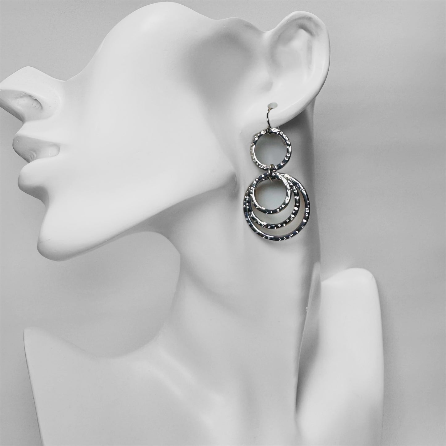 Trent Nathan Designer Round Stacked Earrings