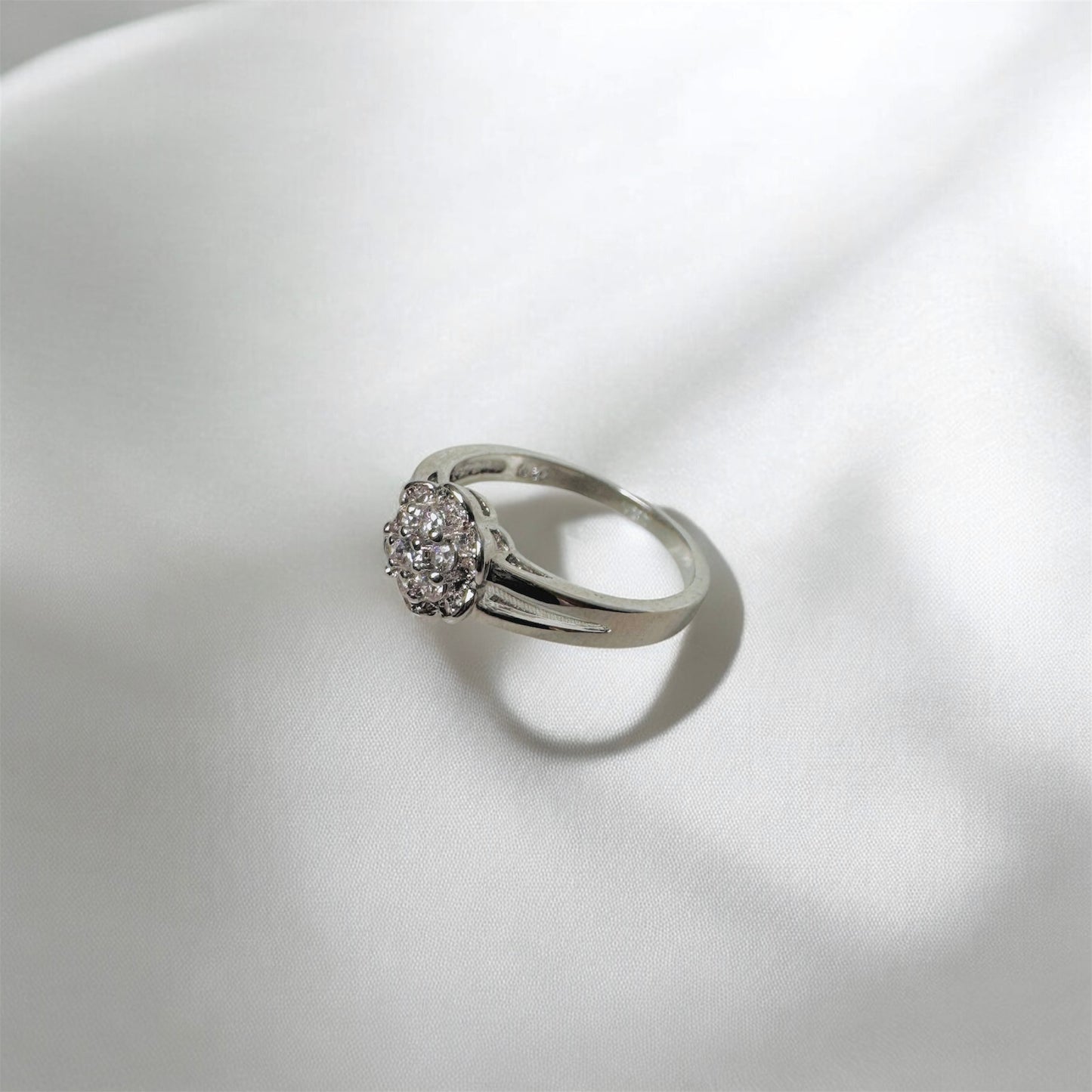 Starburst Cubic Zirconia S925 Sterling Silver Ring