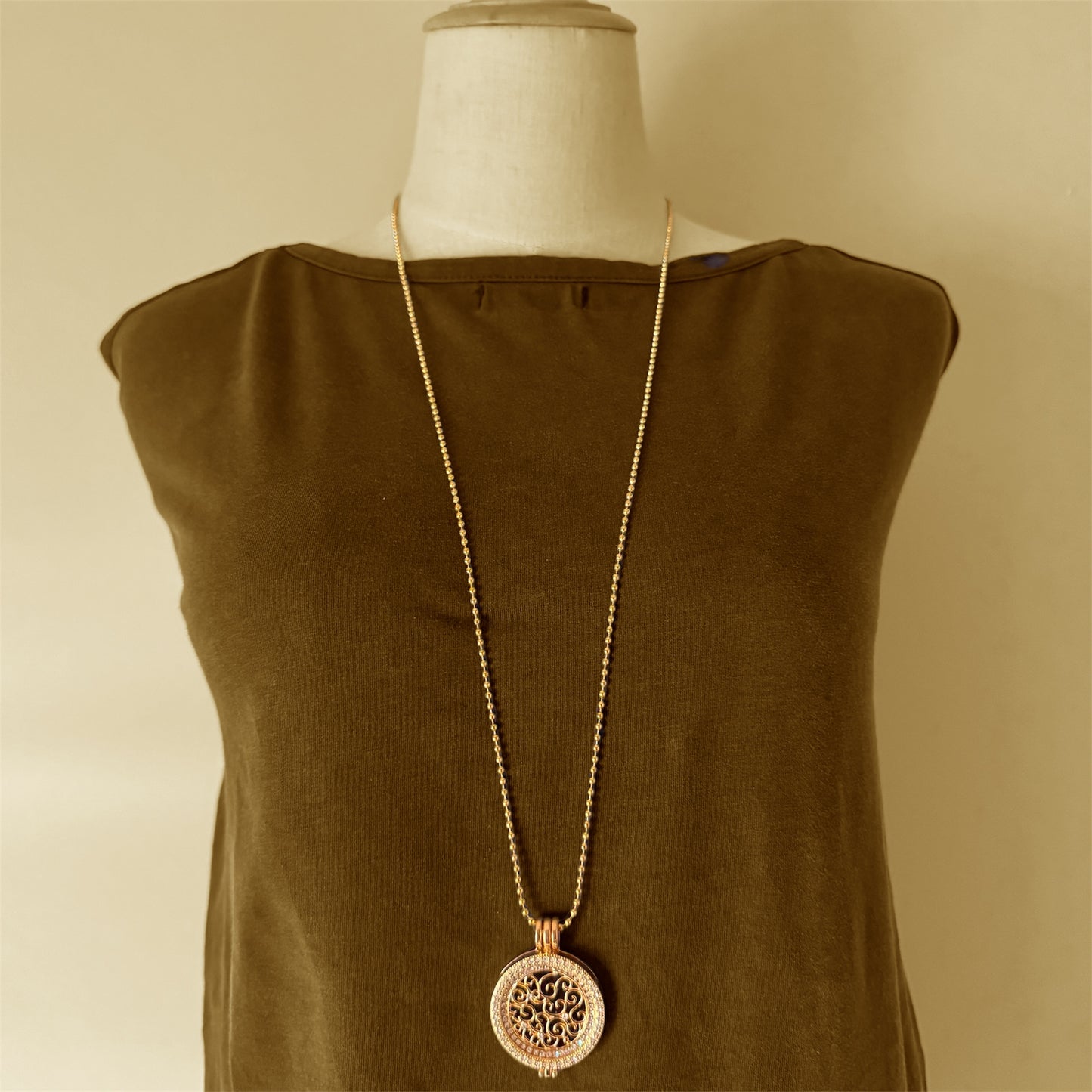 Interchangeable Coin Insert Necklace