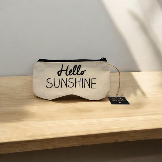 Hello Sunshine Canvas Glasses Case