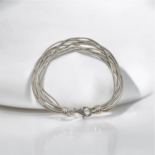 S925 Sterling Silver Ten-Strand Bracelet