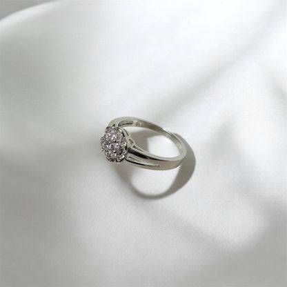 Starburst Cubic Zirconia S925 Sterling Silver Ring