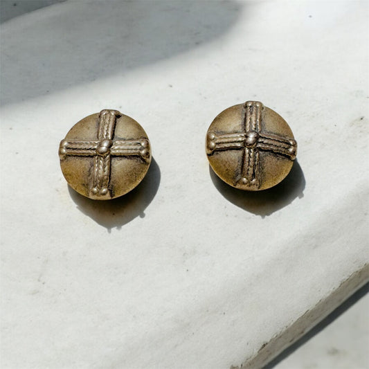 Vintage Tied Knot Clip On Earrings