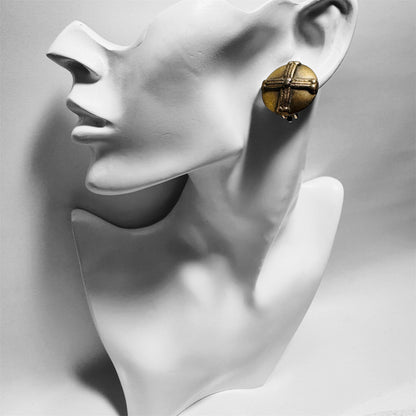 Vintage Tied Knot Clip On Earrings