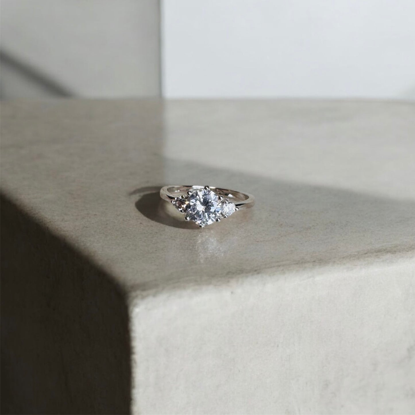 Stunning Cubic Zirconia Round Cut Ring