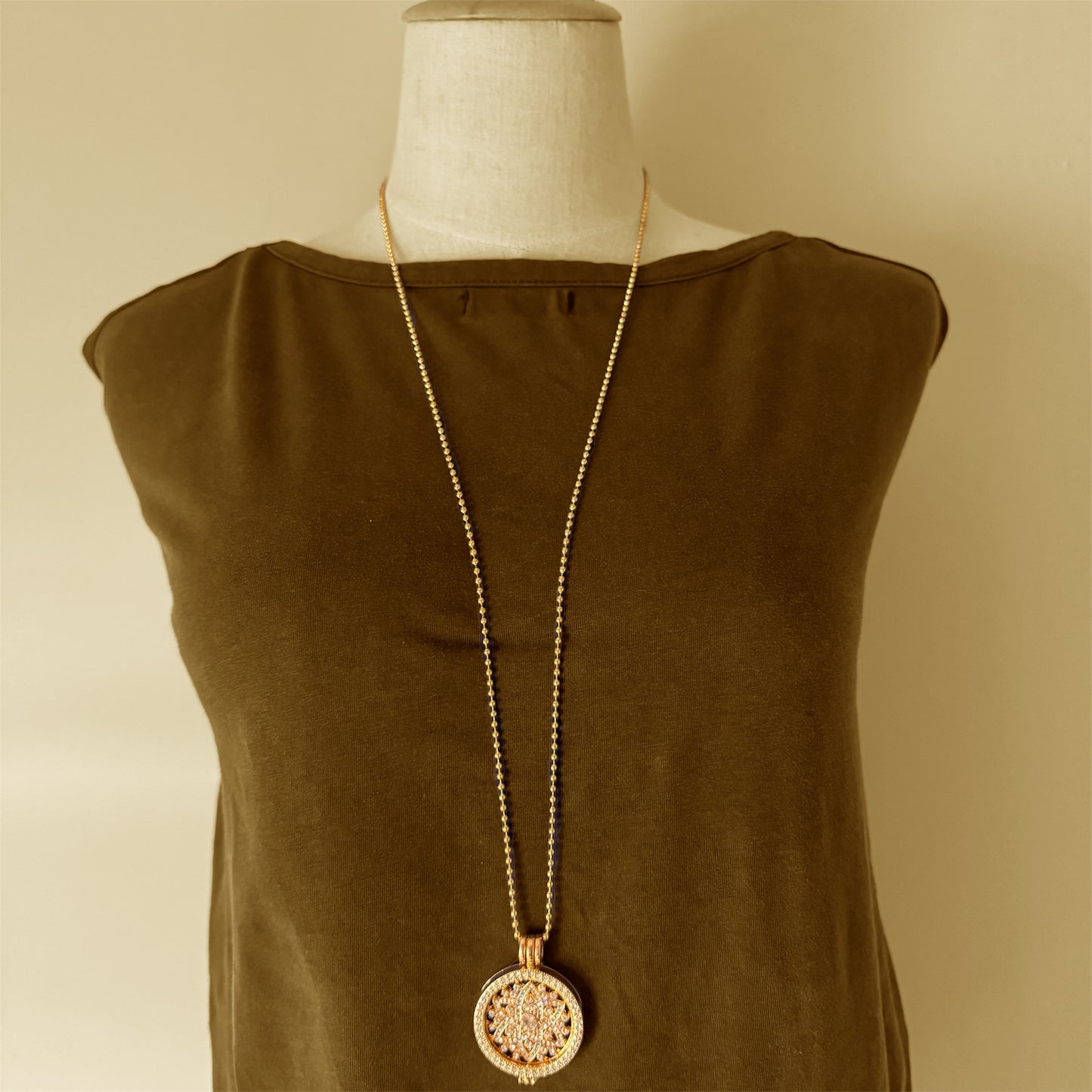 Interchangeable Coin Insert Necklace