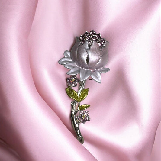 Exquisite Tulip Flower Brooch