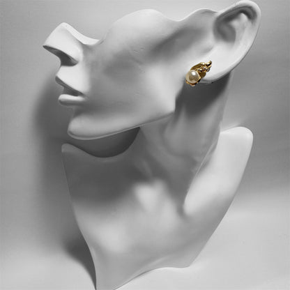 Faux Pearl Earrings and Necklace Set