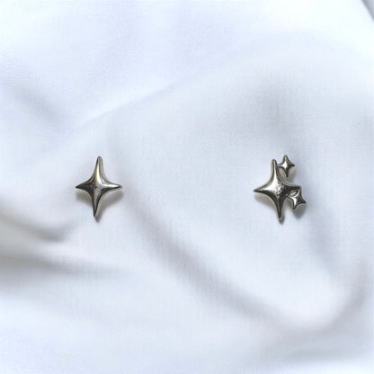Asymmetrical Sparkles S925 Stering Silver Earrings