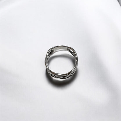 S925 Sterling Silver Celtic Knot Band Ring